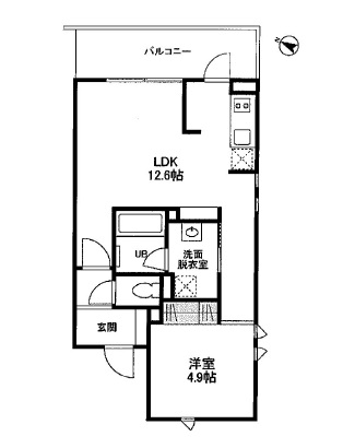 コスモリード目黒学芸大学ウエスト 101 間取り図