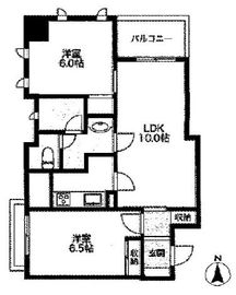 エスティメゾン五反田 506 間取り図