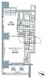 パークハビオ北品川 301 間取り図