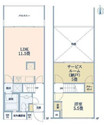 ウェルスクエア碑文谷 303 間取り図