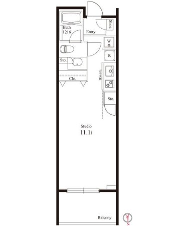 KDXレジデンス半蔵門 311 間取り図