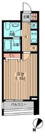 コンフォリア東日本橋 803 間取り図