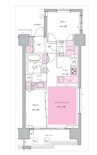 セントラルプレイス新宿御苑前 12階 間取り図