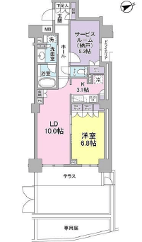 クオリア千代田御茶ノ水 地下3階 間取り図
