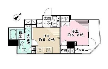 ジェイパーク渋谷イーストスクエア 6階 間取り図