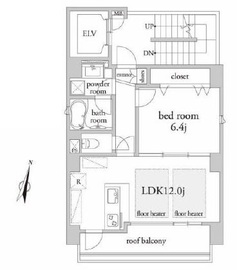 アーベイン赤坂 8F1 間取り図