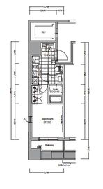 ザ・パークハビオ蔵前 401 間取り図