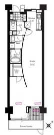 ブリリアイスト三軒茶屋アイビーテラス i117 間取り図