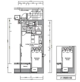 ザ・パークハビオ蔵前 305 間取り図