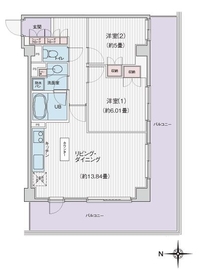 ブライトイースト芝浦 503 間取り図