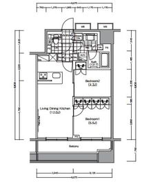 ザ・パークハビオ蔵前 802 間取り図