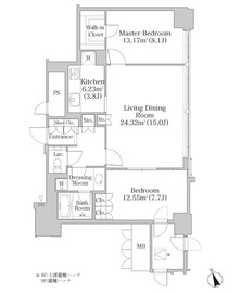 プラティーヌ四谷 911 間取り図