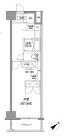 プライマル小石川 411 間取り図