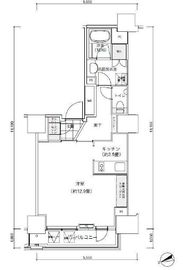 パークキューブ愛宕山タワー 202 間取り図