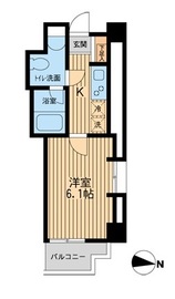 アムス四谷三丁目 1201 間取り図