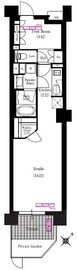 ブリリアイスト三軒茶屋アイビーテラス i121 間取り図