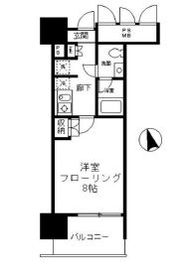 フォンテーヌ芝浦 709 間取り図