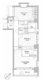 デュオフラッツ赤坂 506 間取り図