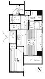 コスモリード新宿余丁町 210 間取り図
