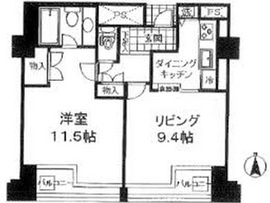 品川プリンスレジデンス 1016 間取り図