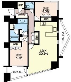 品川Vタワー タワー棟 27階 間取り図