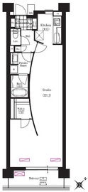 ブリリアイスト三軒茶屋 i518 間取り図