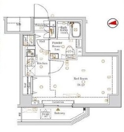 ログ都庁前 4階 間取り図