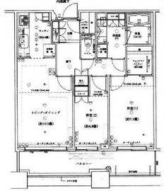 芝浦アイランド グローヴタワー 15階 間取り図