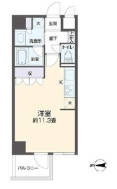 リエトコート四谷 602 間取り図