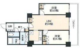 代官山アドレス ザ・タワー 25階 間取り図