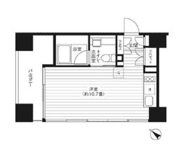 Ti-HIGASHIAZABU 801 間取り図