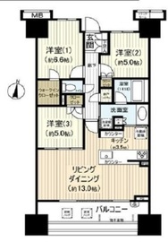 ブランズ東雲 12階 間取り図