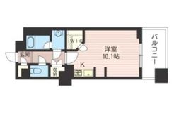 レジデンスシャルマン月島 807 間取り図