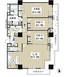 パーク・アヴェニュー神南 1303 間取り図