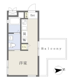 テラス恵比寿 402 間取り図