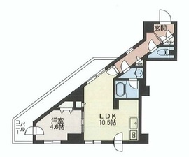 グリーングラス千駄ヶ谷 301 間取り図