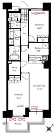 ブリリアイスト三軒茶屋 i220 間取り図