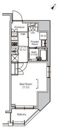 プラウドフラット東神田 204 間取り図