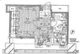 カテリーナ三田タワースイート ウエストアーク 9階 間取り図