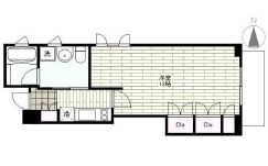 フレンシア麻布 203 間取り図