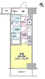 ファミール東京グランリッツ 6階 間取り図