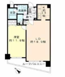 ヒューリック目黒三田 607 間取り図