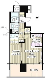 ブリリアタワー池袋 12階 間取り図
