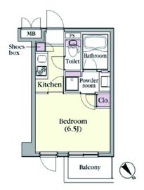 プラチナコート中目黒 206 間取り図