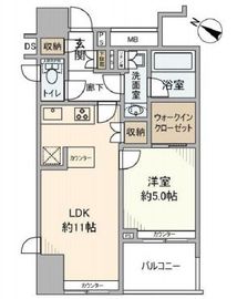 リビオ日本橋人形町 4階 間取り図