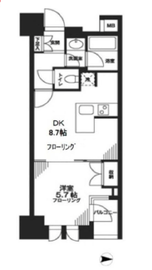 シティハウス東京新橋 8階 間取り図