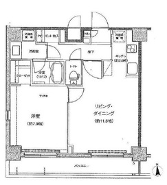 東急セットアップレジデンス恵比寿 1303 間取り図