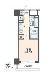 リエトコート元赤坂 602 間取り図