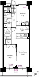 ブリリアイスト三軒茶屋アイビーテラス i515 間取り図