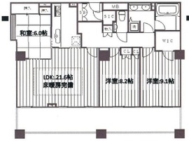 ザ・タワーグランディア 27階 間取り図